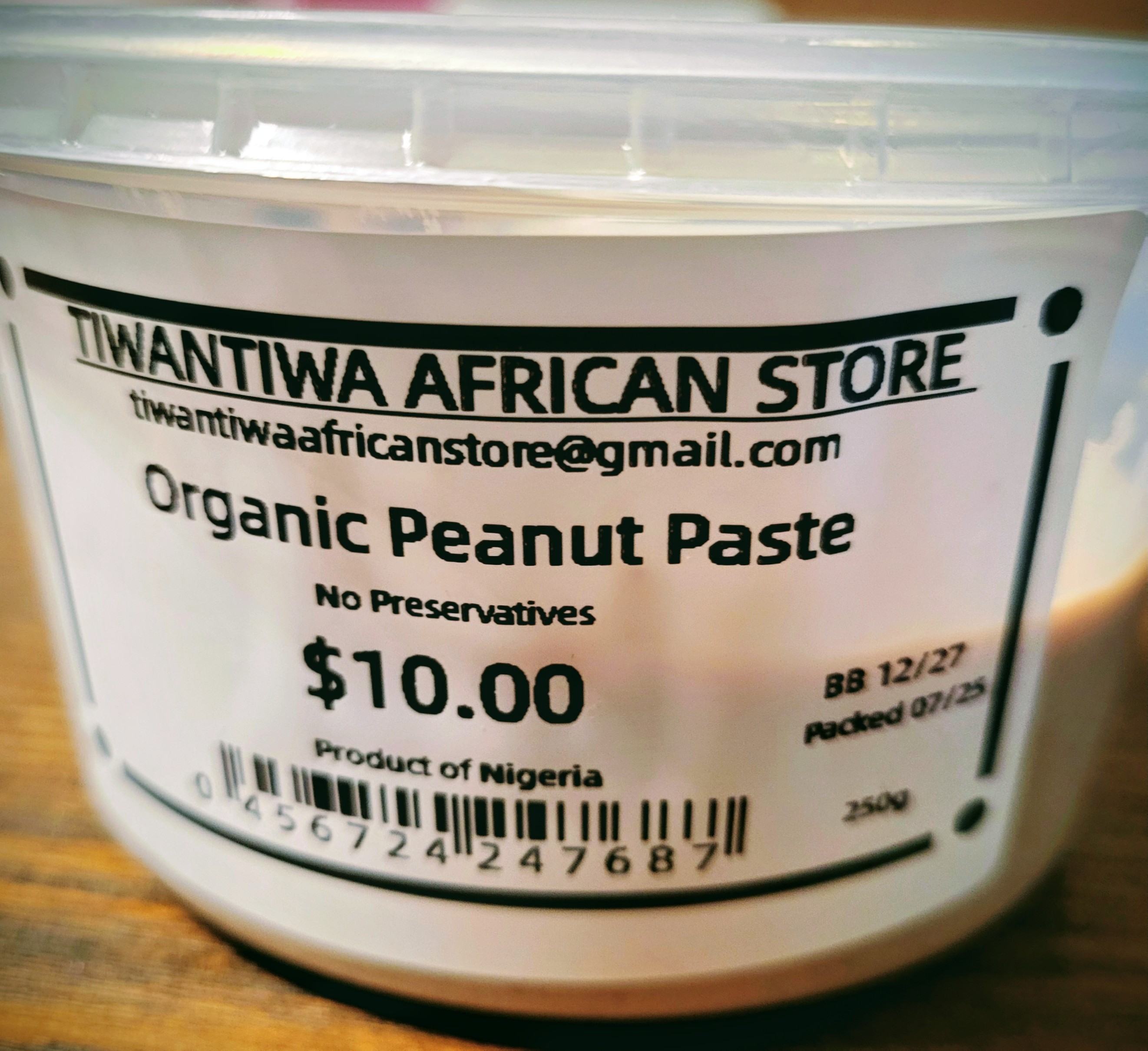 Peanut paste