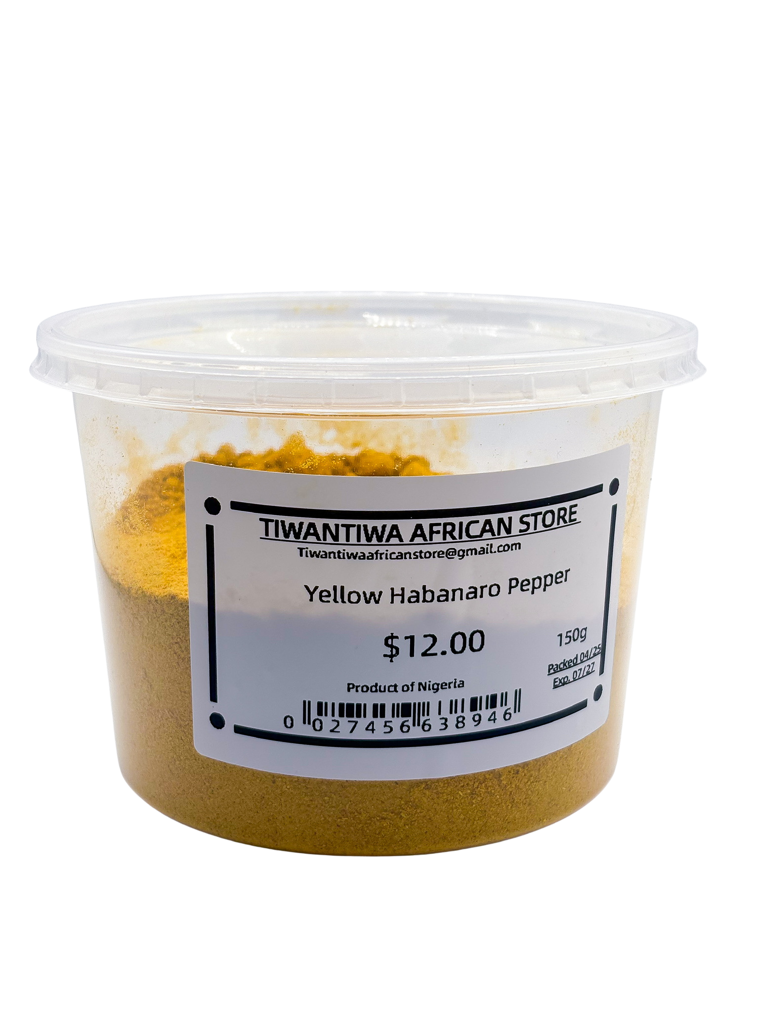 Tiwantiwa African Store Yellow Habanaro Pepper 150g