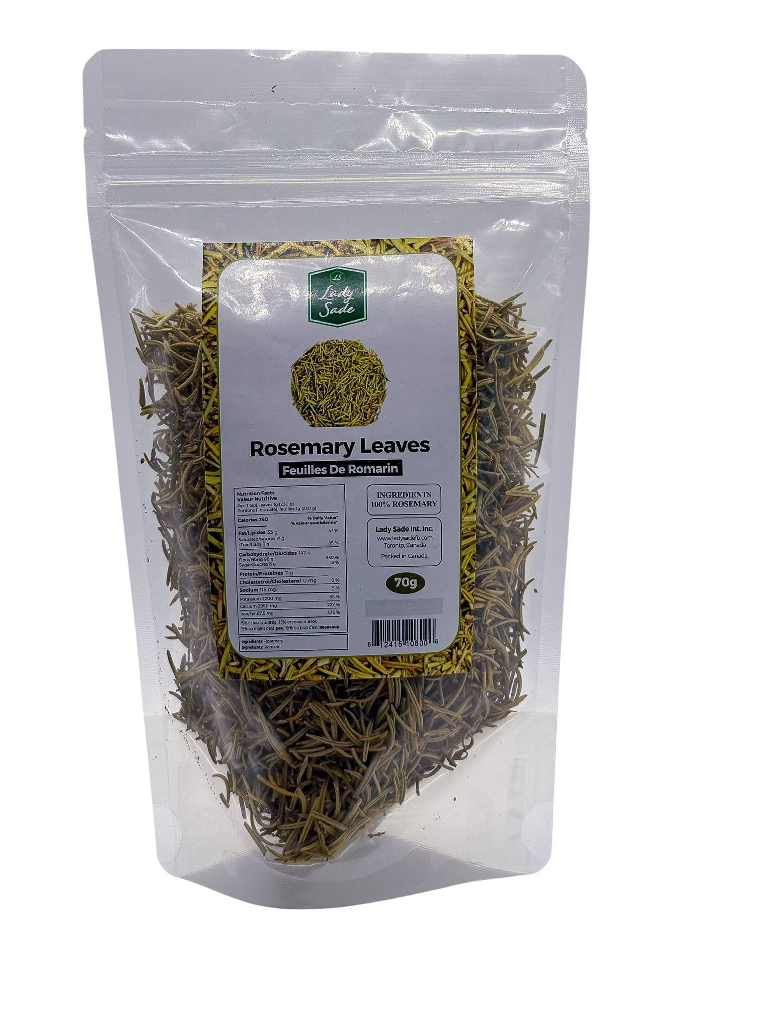 Lady Sade Rosemary Leaves 70g