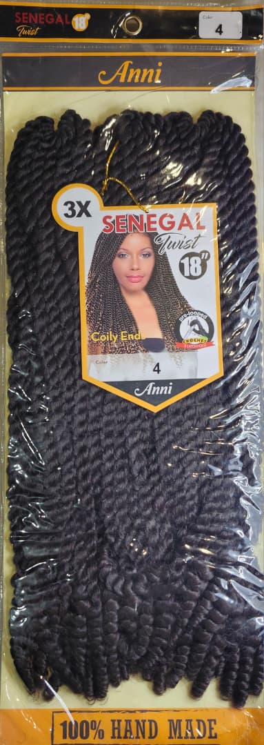 Anni Senegal Twist 3X Curly Ends 18inch color--4