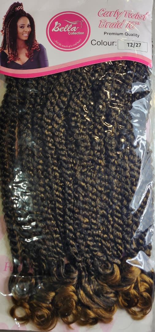 Bella Collection Curly Twist Braid 16inch color--t2/27