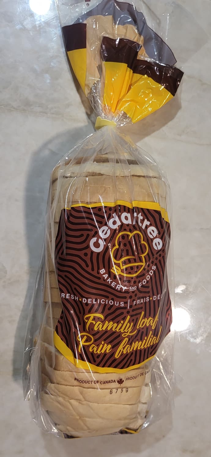 Cedartree Family Slice Bread 675g