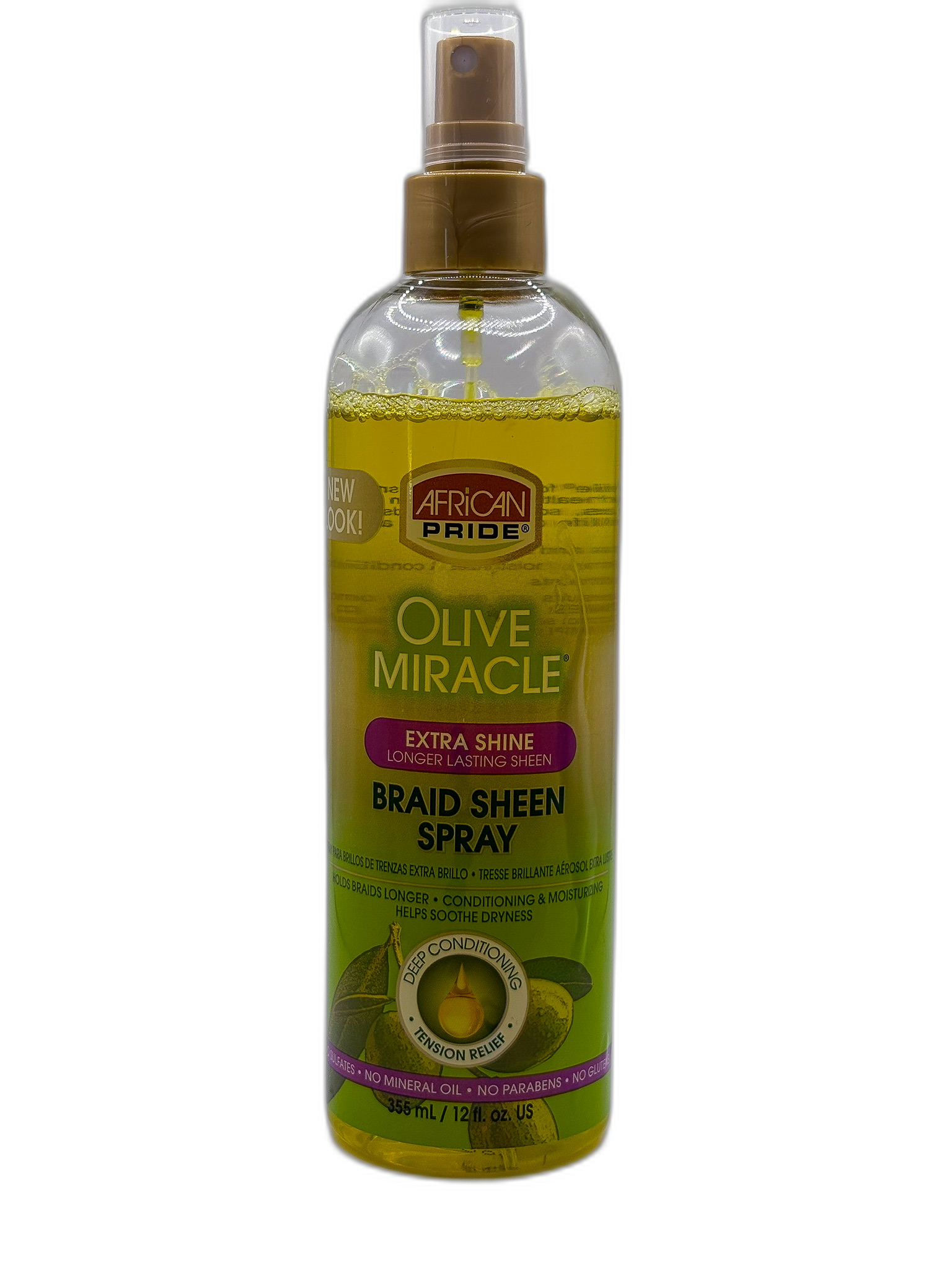 African Pride Extra Shine Braid Sheen Spray 355ml