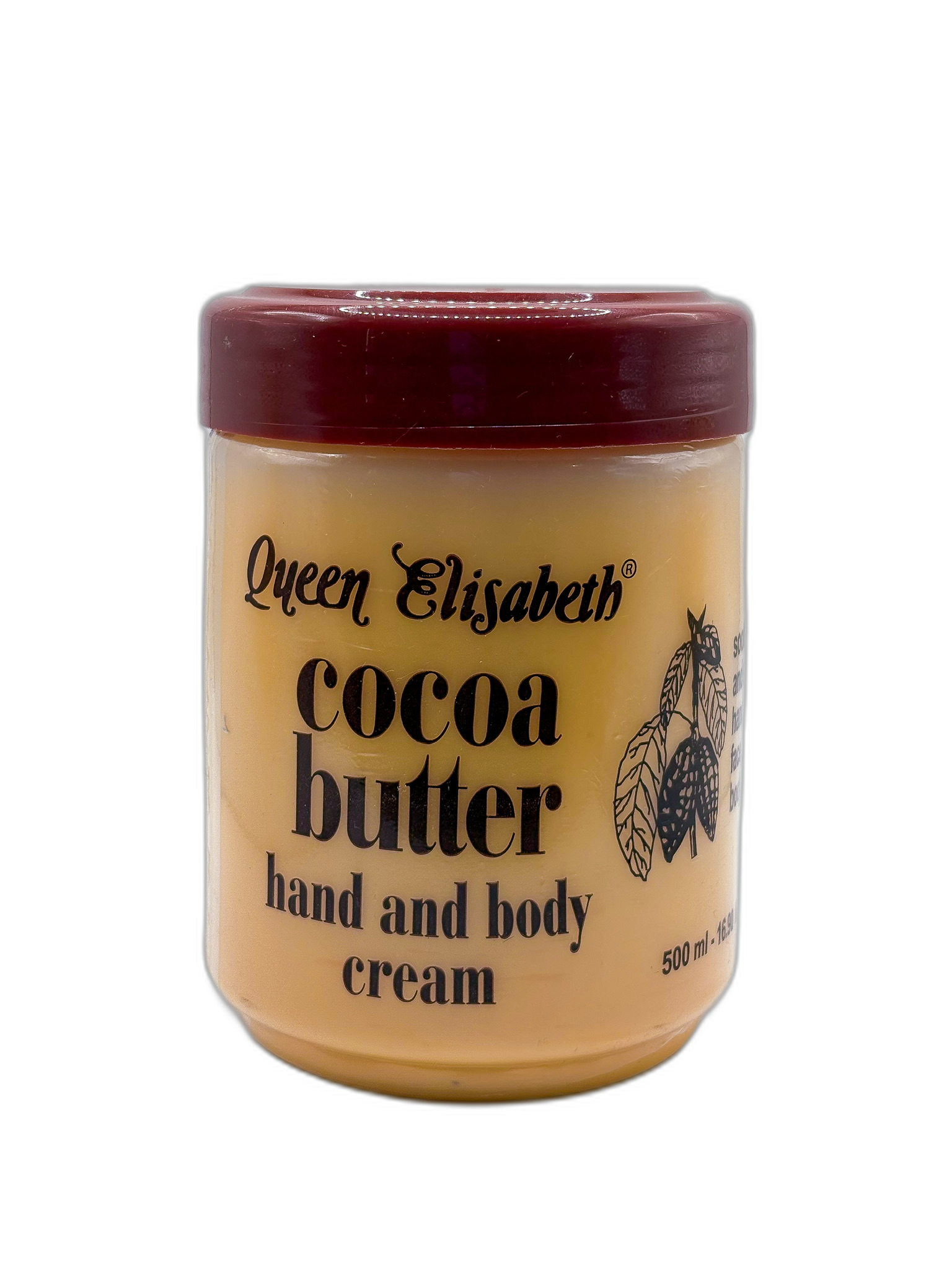 Queen Elisabeth Cocoa Butter Hand and Body Cream 500ml