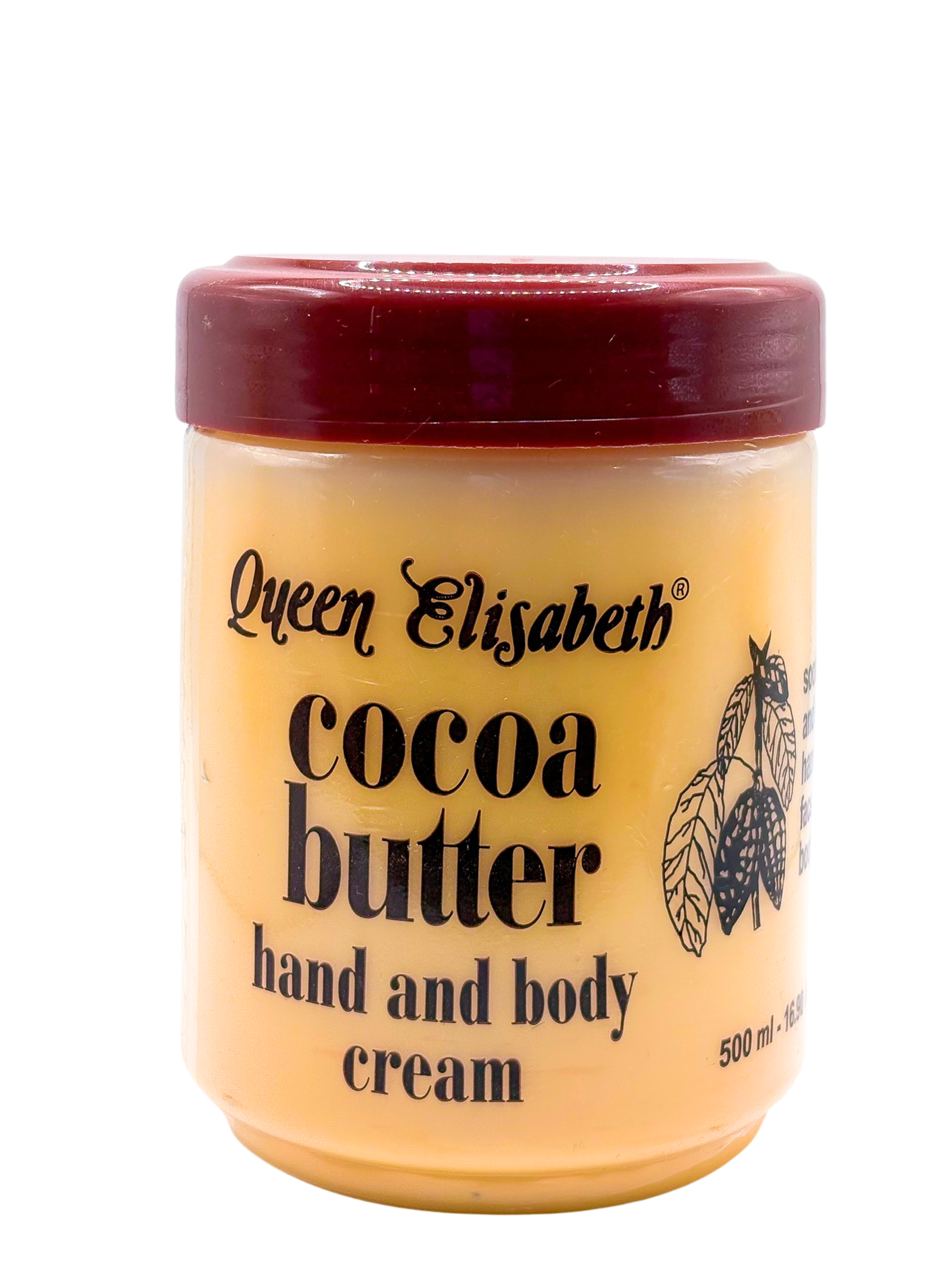 Queen Elisabeth Cocoa Butter Hand and Body Cream 500ml