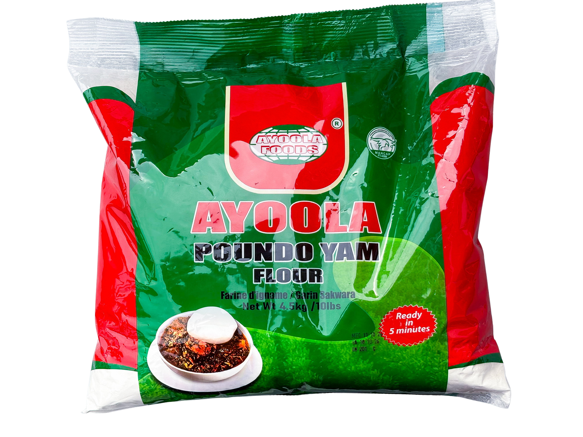 Ayoola Poundo Yam Flour 10lb