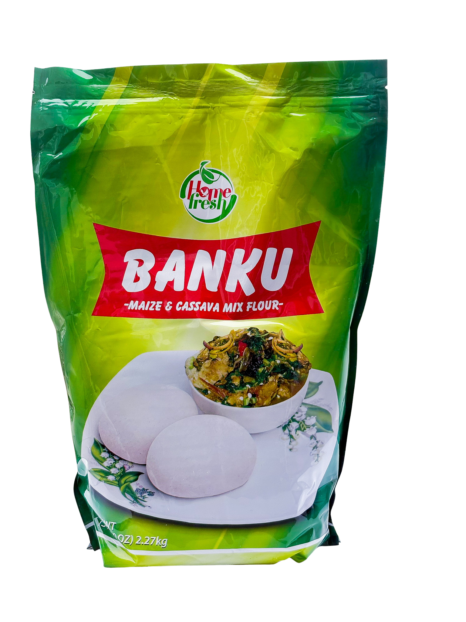 Home Fresh Banku Maize & Cassava Mix Flour 5lb