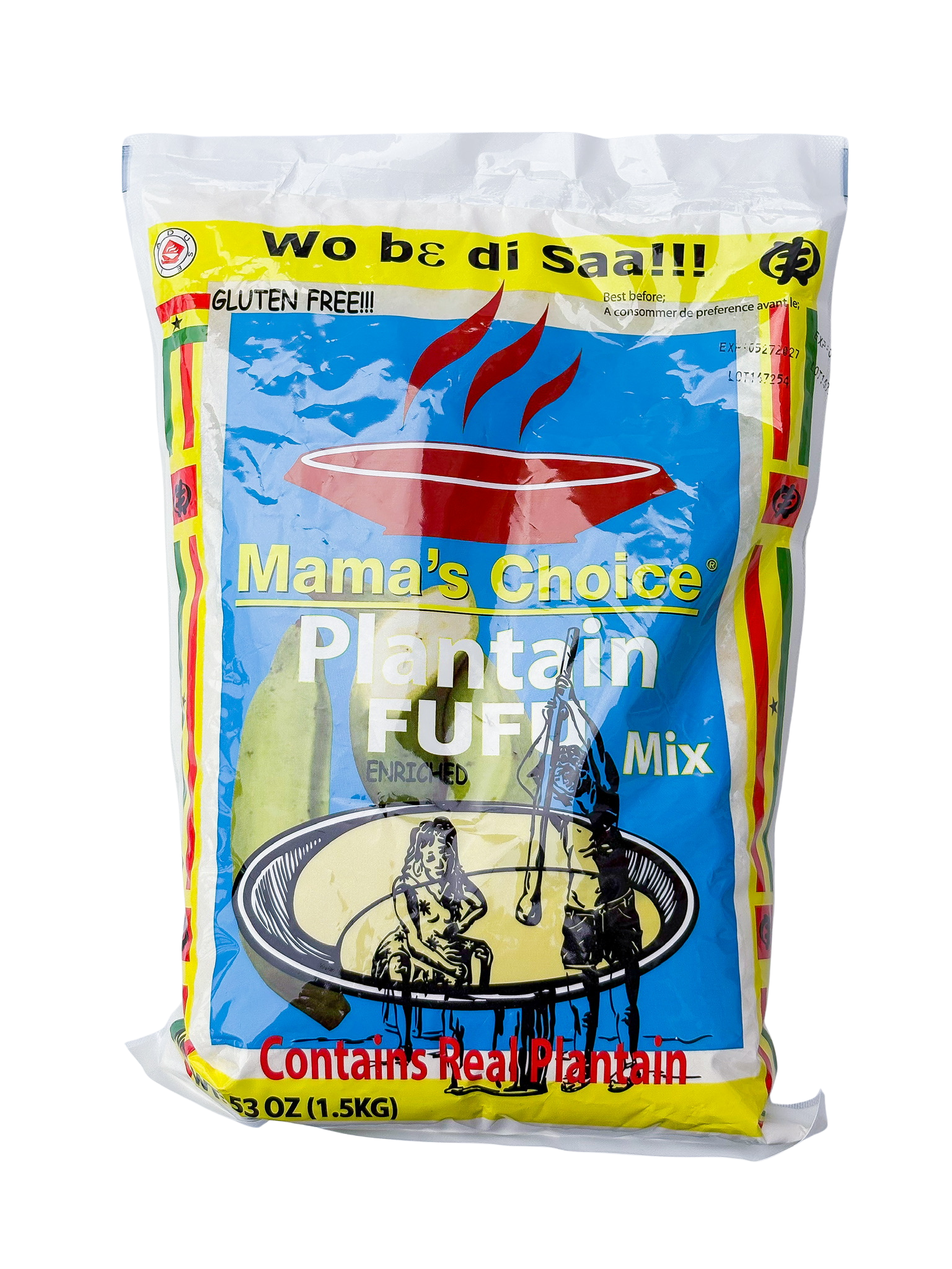 Mama's Choice Plantain Fufu Mix 1.5kg