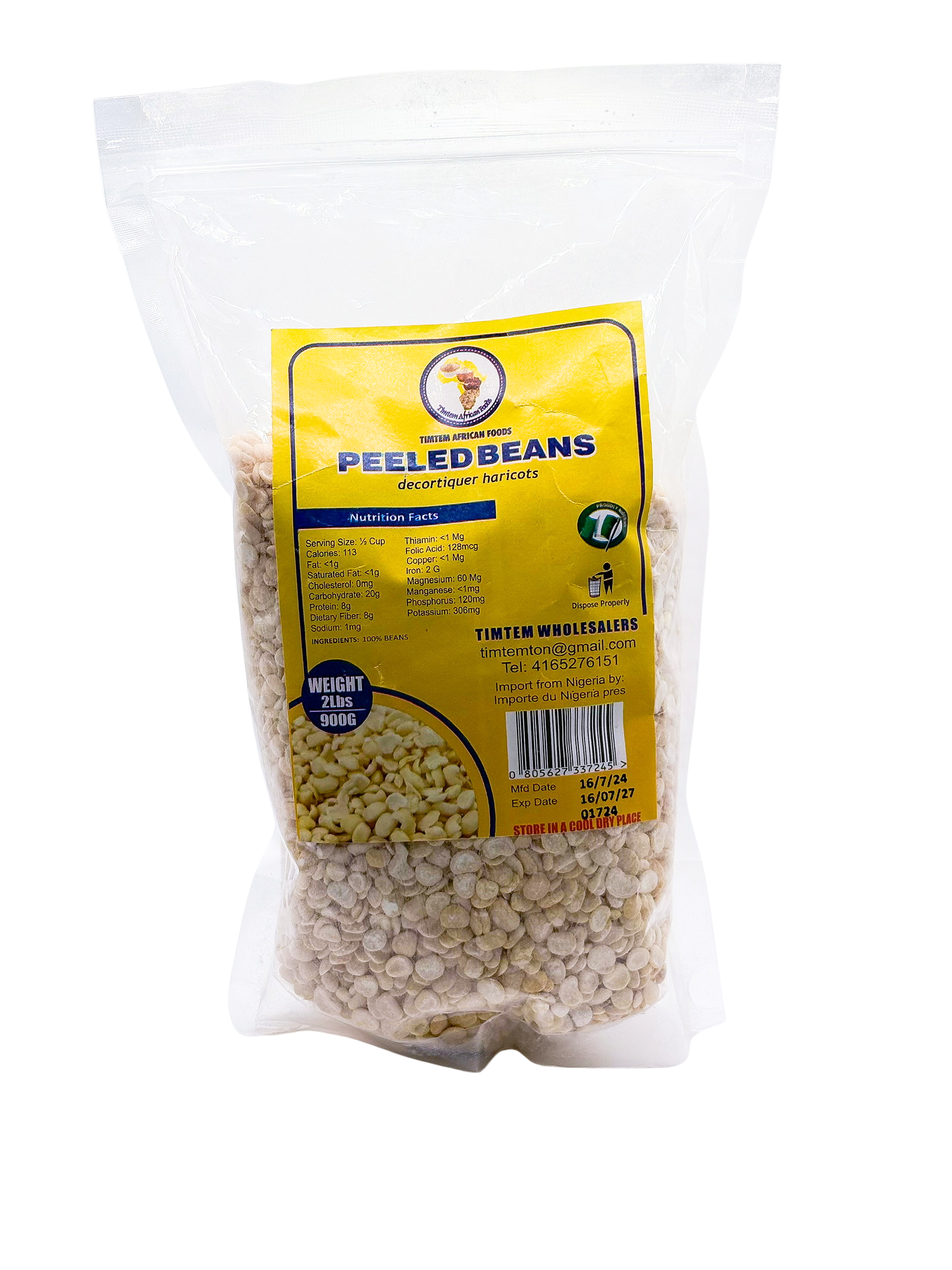 Peeled Beans 2lb