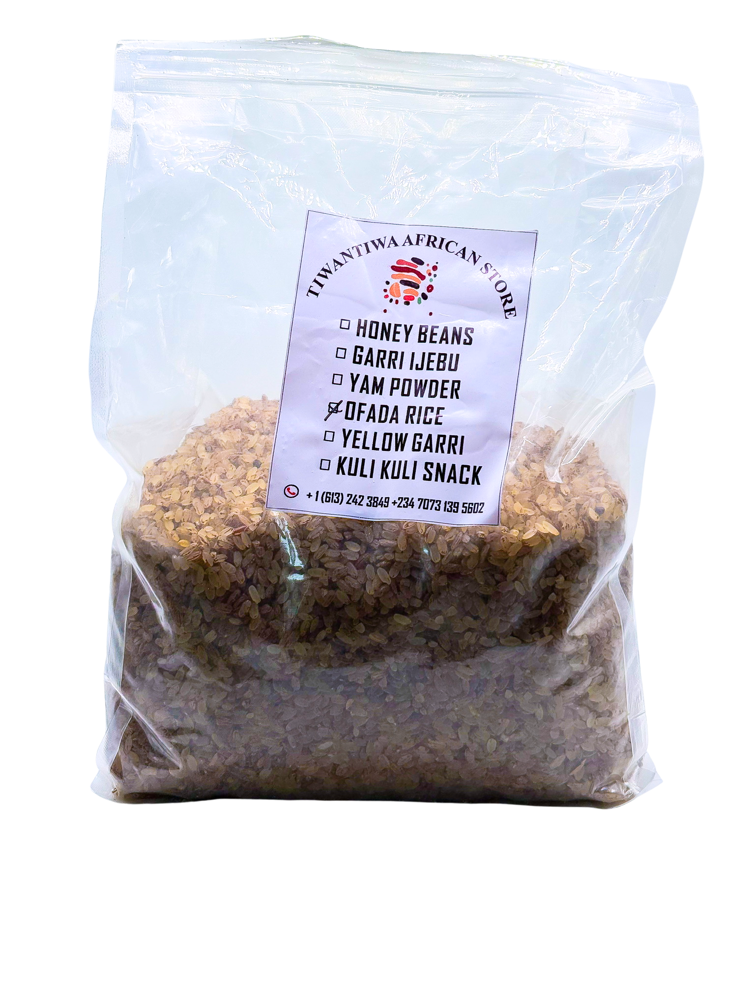 Tiwantiwa African Store Ofada Rice 1.8kg