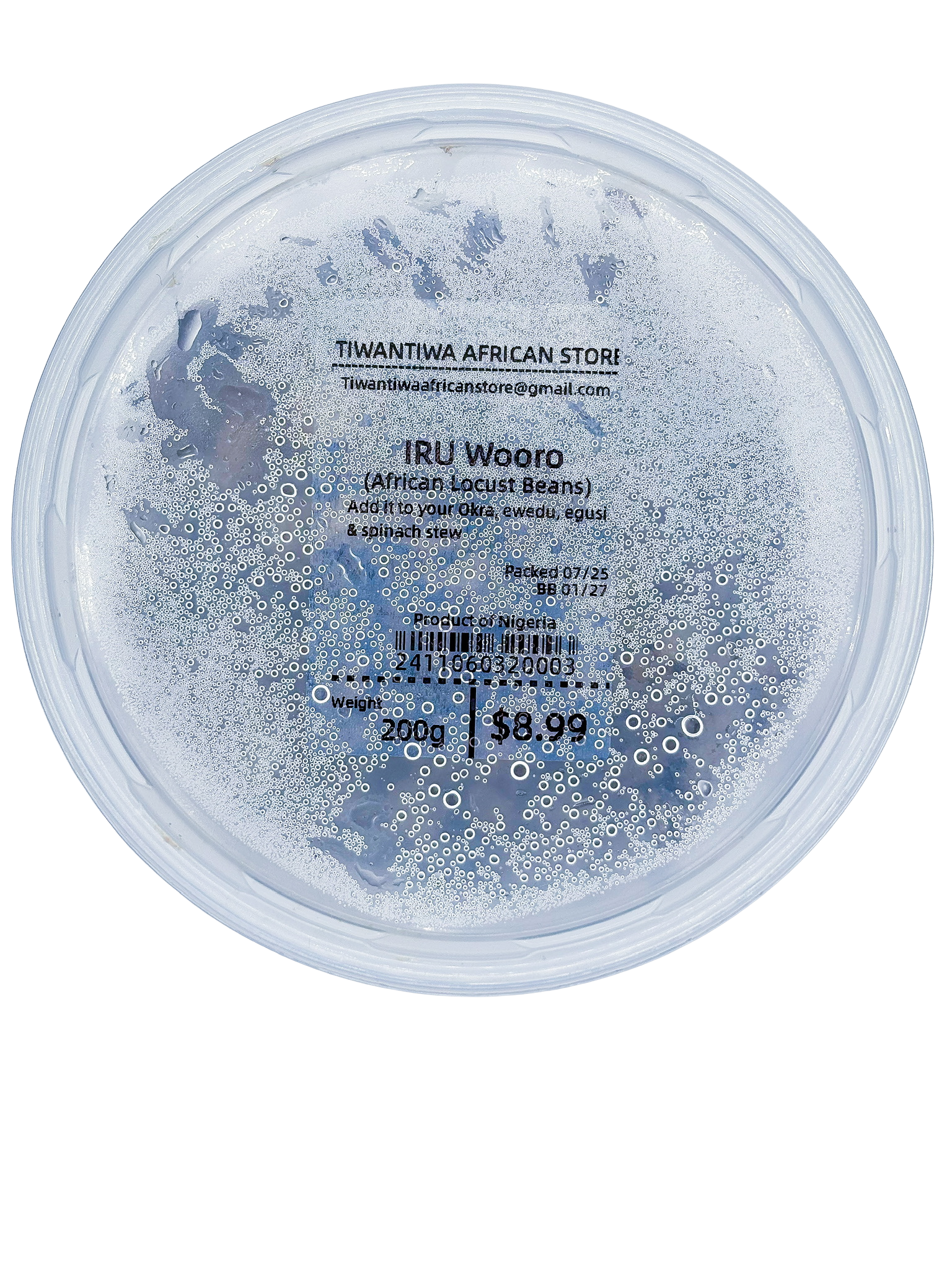 Tiwantiwa African Store Iru Wooro (African Locust Beans) 200g