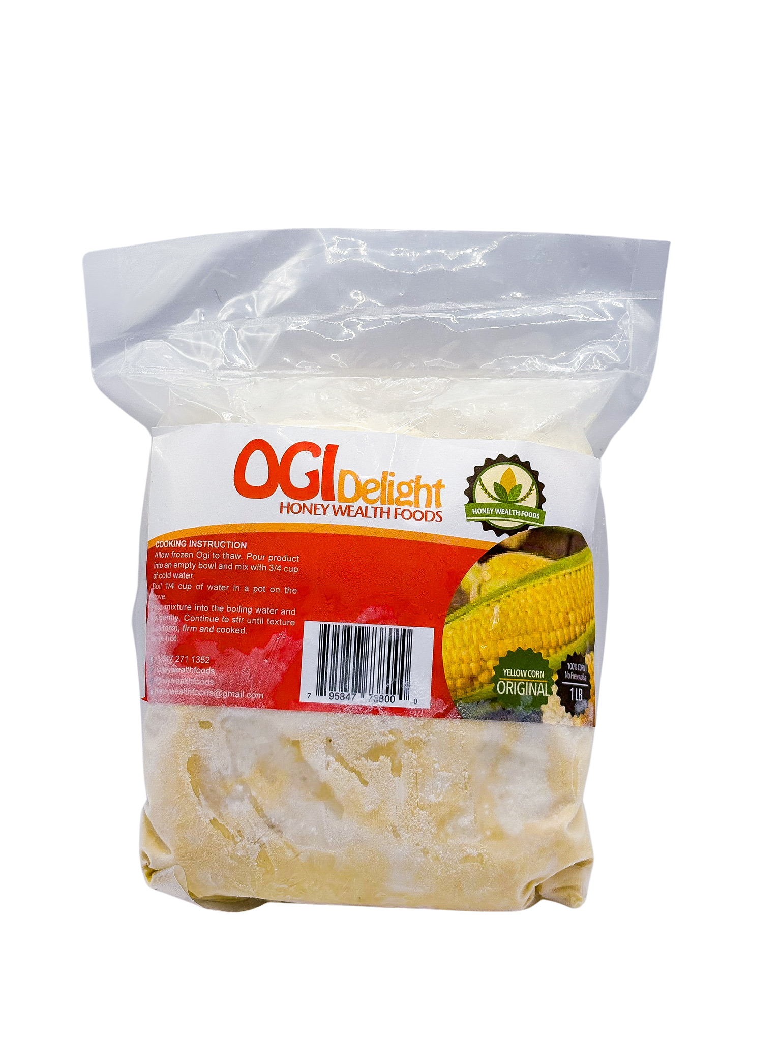 Delight Honey Wealth Foods Ogi Yellow Corn 1lb