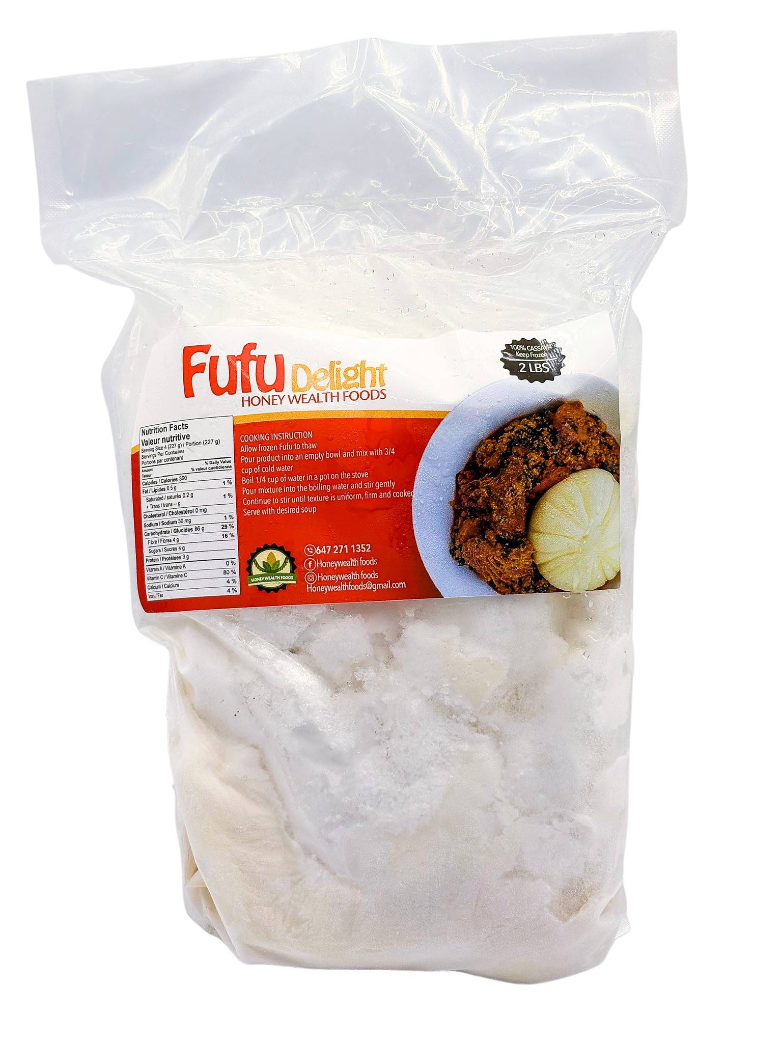 Delight Honey Wealth Foods Fufu 2lb