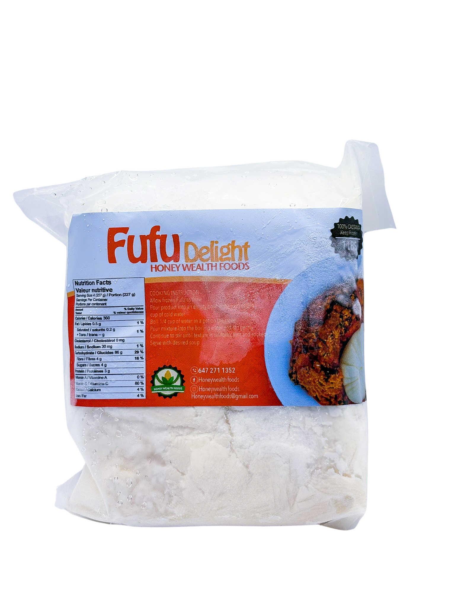 Delight Honey Wealth Foods Fufu 1lb