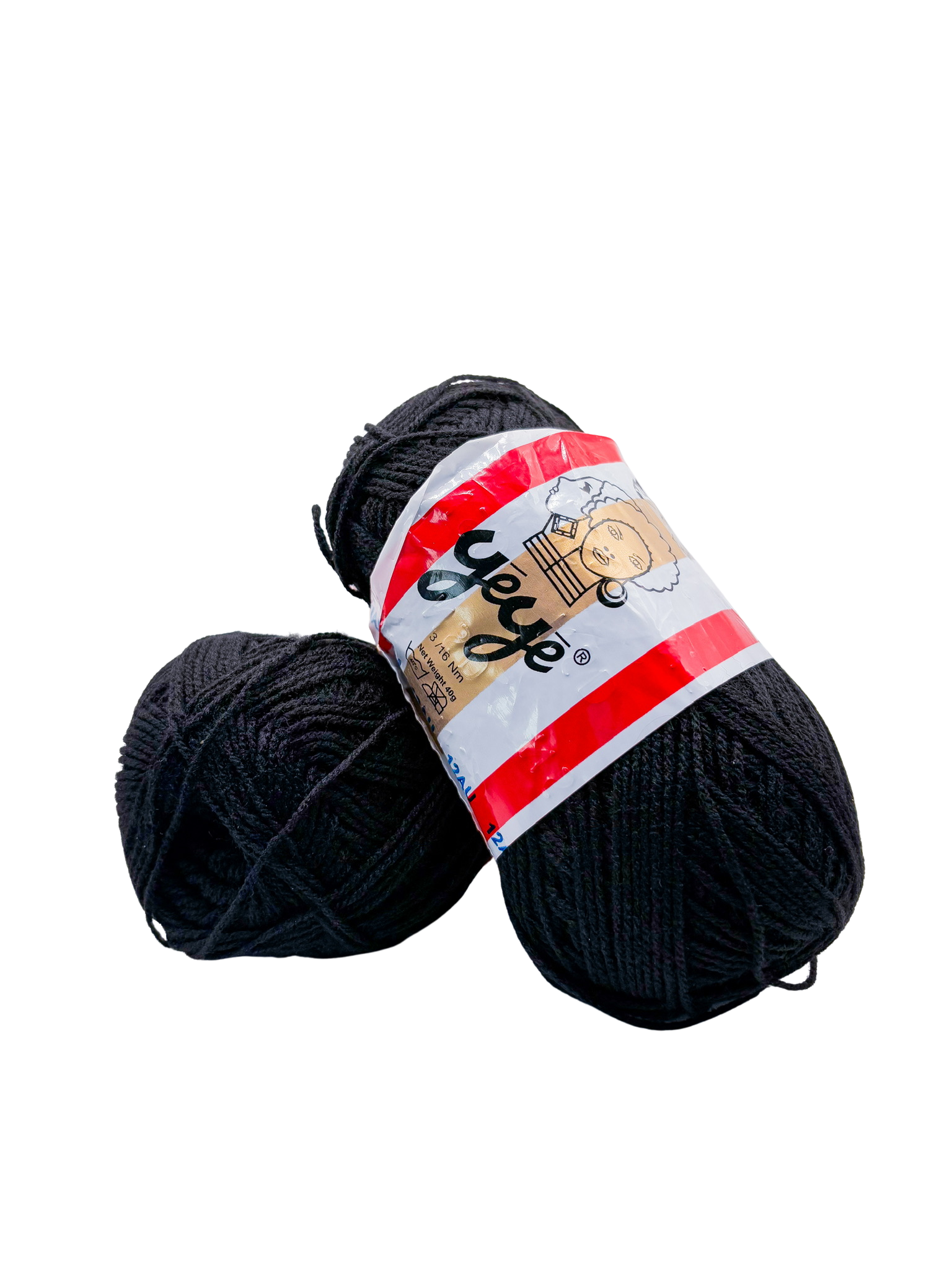 Yarn (Yéyé) Black 2pcs