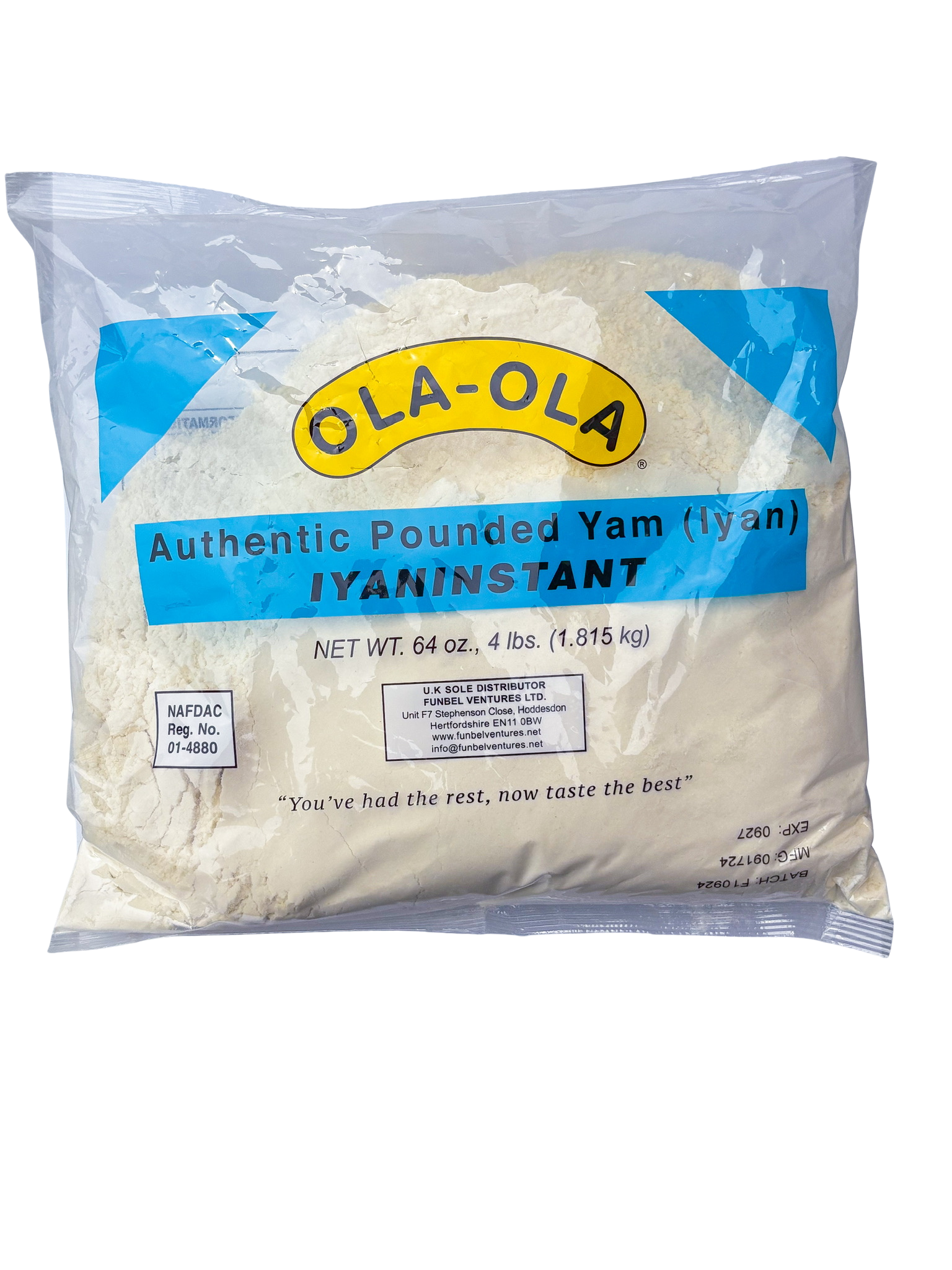 Ola-Ola Authentic Pounded Yam (Iyan) 4lb