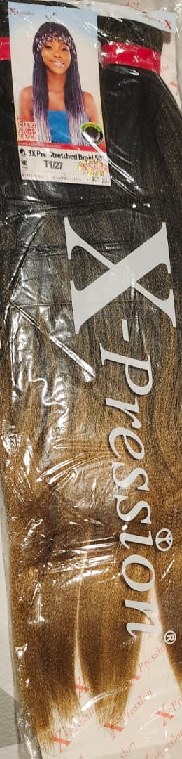 X-pression 3X Pre-stretched braid 50inch color--T1/27