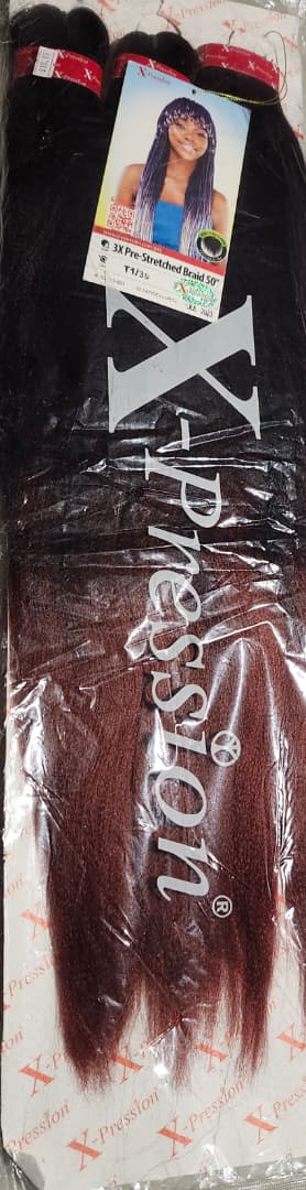 X-pression 3X Pre-stretched braid 50inch color T1/39