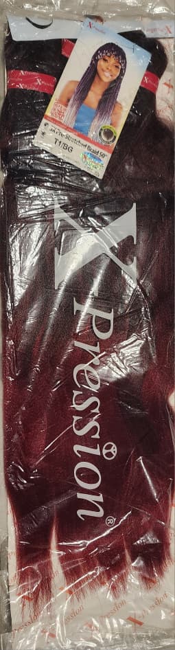 X-pression 3X Pre-stretched braid 50inch color--T1/BG