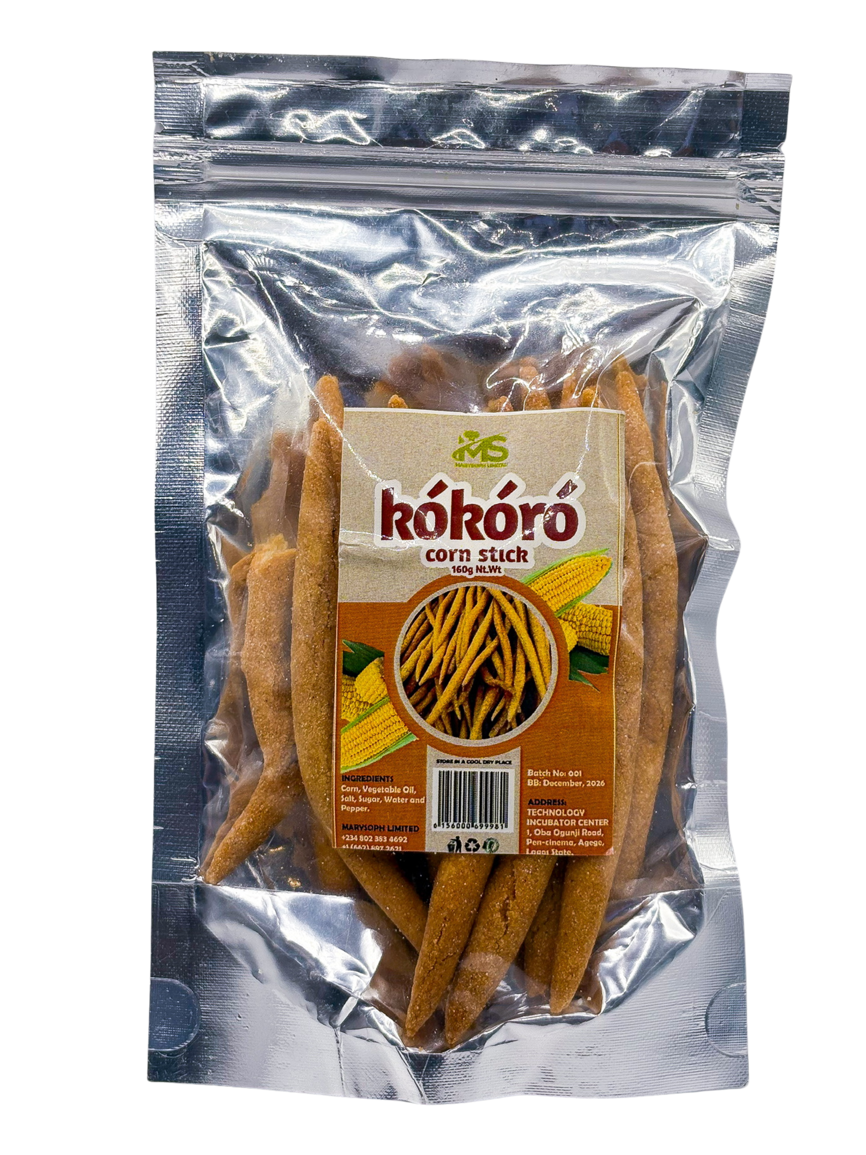 Kókóró Corn Stick 160g